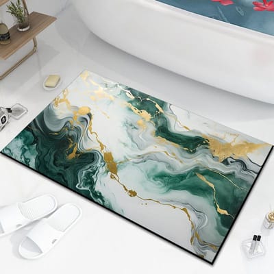 Diatomeeënaarde Bad Absorberende Mat Huishouden Eenvoudig Toilet Toiletdeur Kussen Absorberend Antislip Sneldrogende Mat 40 * 60Cm Diatom Mud
