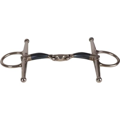 Dubbele breuknaald bit voor paard Velari Full Cheek Bit Sweet Iron 14mm 12,5cm
