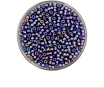 9660-394 Jap. Miyukirocailles - 2,2mm - silverlined tanzanite rainbow - 12 gram