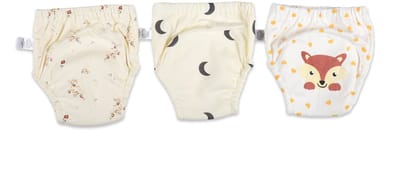 Bummy - Zindelijkheidsbroekjes - Oefenbroekjes zindelijkheid - 3 Stuks - Maat S (8-11kg) - Trainingsbroekjes - Wasbaar & Waterdicht - Zacht Premium Katoen - REACH-getest