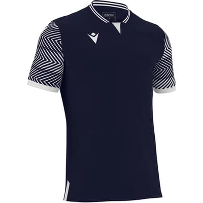 Macron Tureis Shirt Korte Mouw Kinderen - Marine / Wit | Maat: 7-8 Y