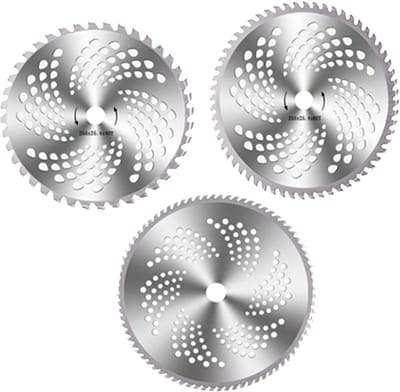 Dailygoods- Grasmaaier Zaagblad Set 3 Stuks - Gelegeerd Staal - 40/60/80 Tanden - Vervangingsbladen - Geschikt voor Bosmaaier - Hoogwaardige Kwaliteit