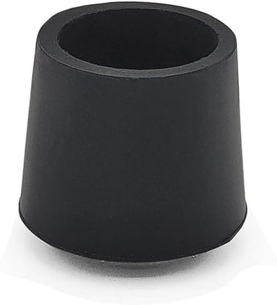 Tafelbeschermers met Antislip - Duurzame Rubberen Pootdoppen voor Stoelen - Rond Zwart 22mm - 4 Stuks
