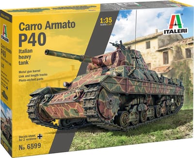 Italeri Modelbouwpakket Militaire voertuigen - 6599 Carro Armato P.40 - Italian Heavy Tank Plastic - 1:35 - Modelbouw