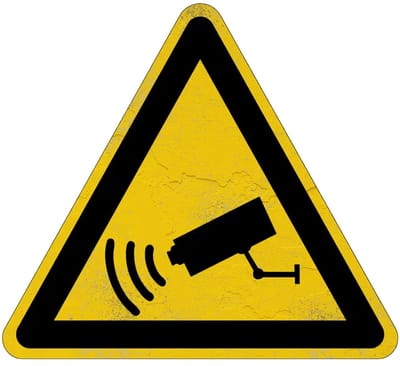 Camerabewaking waarschuwingsbord | Sign Again materiaal | 40 cm