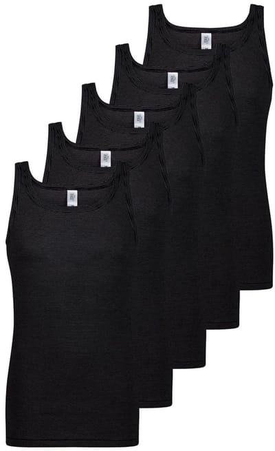 ESGE Heren Onderhemd 5 pack - Fijnrib Ringel