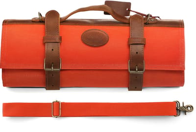 XinZuo Messentas | Oprolbaar | Voor 12 messen + 2 ritssluitingen | Tas voor messen - Chef tas - Chef Bag - Kokstas - Messenhouder - Messenfoudraal - Messenmap
