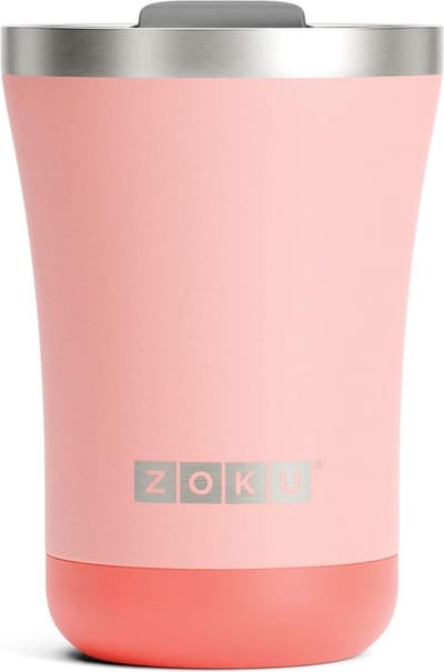 Thermosbeker RVS, 350 ml, Oranje, 3-in-1 - Zoku