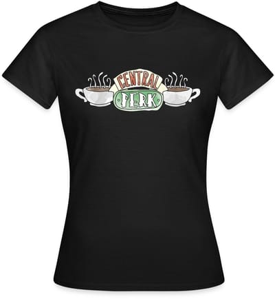 Friends Central Perk Logo Sketch T-Shirt Dames