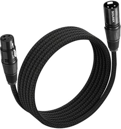 Sounix XLR Kabel - Professionele XLR microfoonkabel - Mannelijk naar Vrouwelijk - 3 pin - 2meter