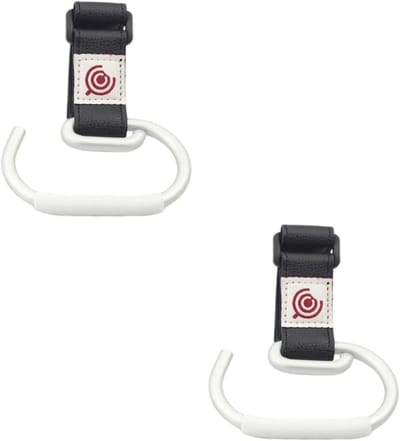 Kinderwagen Haken - Luiertas Clips - Onderweg Gemak - Robuuste Aluminium Legering - 2 Stuks - Zilver
