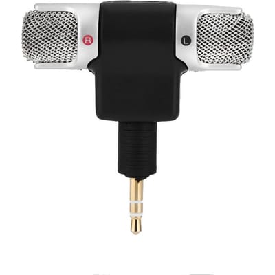 Mini Stereo Microfoon Mic 3.5mm Vergulde Plug Jack voor PC Laptop MD Camera