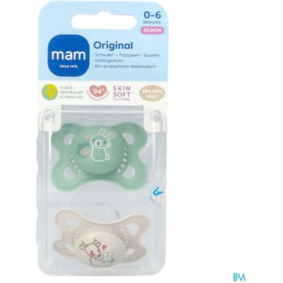 Mam Fopspeen Original Pure Siliconen 0-6m Unisex