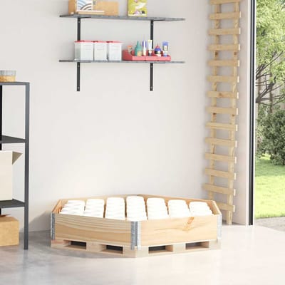 vidaXL - Verhoogde - plantenbak - zeshoekig - 160x160 - cm - massief - grenenhout