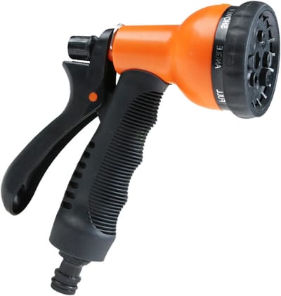 Tuinslangsproeier - Tuinslangsproeier - Watersproeier - Verstelbare tuinslangsproeier - Multifunctionele watersproeier - Ideaal voor tuinieren (oranje)