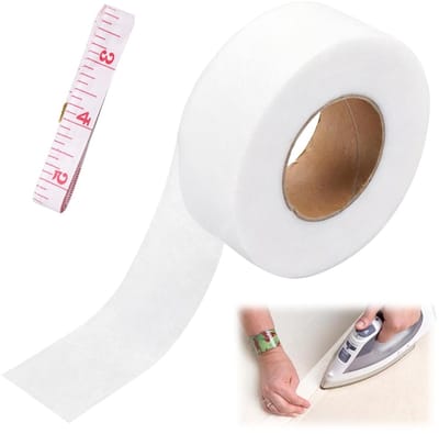 Hemtape voor Strijken, Zelfklevende Hemtape voor Reparatie van Kleding, Wasbestendig en Inclusief Meetlint voor Jeans, Gordijnen en Jurken