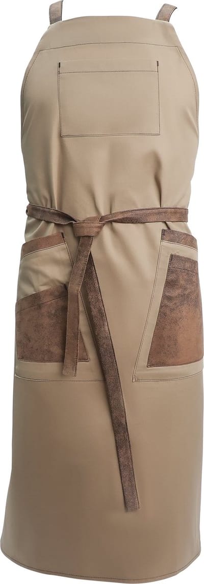 Pavelinni | Kopenhagen | Halter Crossbody Horeca Schort | Keukenschort | Beige