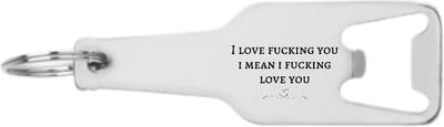 Akyol - i love fucking you i mean i fucking love you flesopener - Liefde - partner - leuk cadeau om te geven - 105 x 25mm