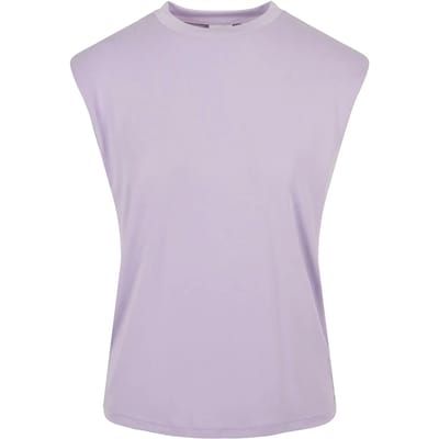 Urban Classics - Modal Padded Shoulder Mouwloze top - XS - Paars