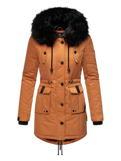 Navahoo Dames Winterjas Luluna-Princess – Warm, Stijlvol & Met Teddyvoering en Kunstbontkraag