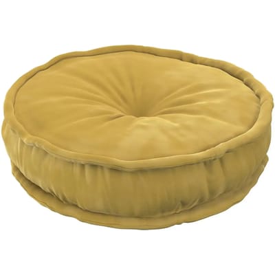 Franse poef Yellow Tipi Posh Velvet