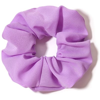 1 stuks Effen Kleur Gestreept Fluorescerend Scrunchie Haaraccessoire Scrunchies Elastiekjes Scrunchy Elastiekjes, Casual paars