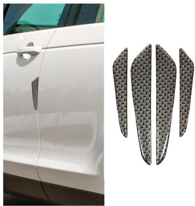 Dailygoody - autodeurbeschermingsstrips - krasbestendig - zilver - deurrandbescherming - universeel - 4 stuks voor auto en SUV