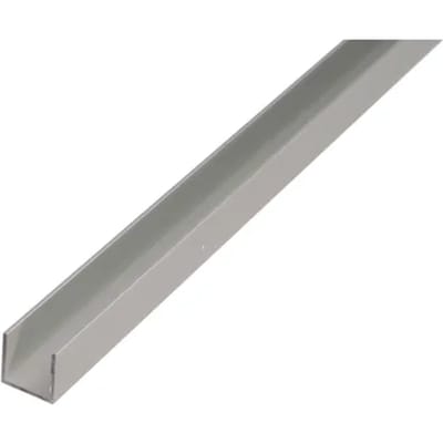 Alberts U-profiel - Aluminium Zilver - 12x10x1,5mm 1m