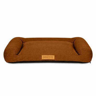 Dogeste Teddy XXL - Hondenmand - Teddy stof - Afneembare hoes - Schuimvulling - Bruin