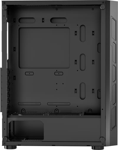 Pc Gaming Behuizing, Mid-Tower, Gehard Glazen Paneel met Geoptimaliseerde Luchtstroom, Stoffilter, 3x 120 Mm Argb-Ventilatoren, Compatibel met Gpu's Tot 320 Mm Lang, Geschikt voor Atx / M-Atx / Itx