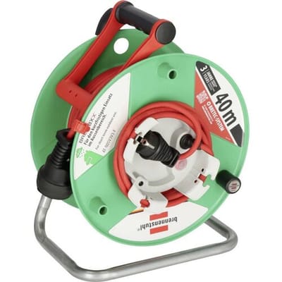 Brennenstuhl Garant G Bretec IP44 Kabelhaspel (Buiten Kabelhaspel voor de tuin met 38+2m kabel in rood, speciale kunststof, korte termijn buitengebruik, Made in Germany)