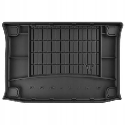 Premium Rubber Kofferbakmat met Organizer Functie – Geschikt voor FORD Focus I Hatchback 1998-2005 – TPE Rubber – Hoge Rand 5 cm – Antislip & Geurloos