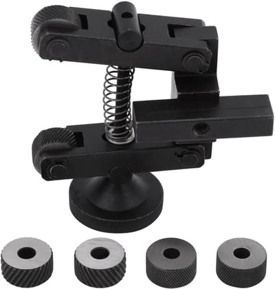 Dailygoods- Krik Hoogwaardige Carbon Staal - Verstelbare Houder - Mini Draaibank - Grote Capaciteit - Eenvoudig Te Monteren - Duurzaam Gebruik - Knurling Tool