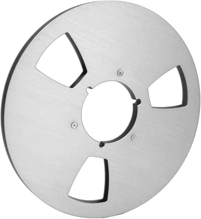 Opnamerol - Lege Spoel - Muziek Opnemen - Aluminium Legering - 105 Inch - Zilver