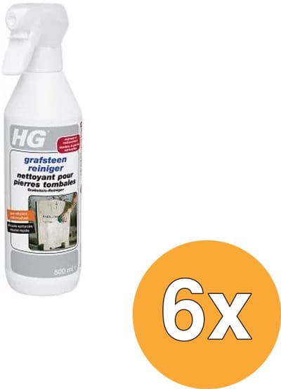 6x HG Grafsteenreiniger 500 ml
