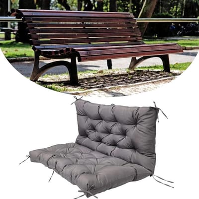 Waterdicht Schommelbank Kussen - Zitkussen Buitenbank - Buiten Ontspannen - 4 Inch Dik - 100x100cm - Donkergrijs