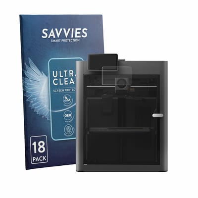 Savvies - Screenprotector voor Bambu Lab X2D - Folie Beschermfolie transparant 18 Stuks