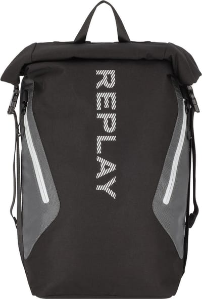 REPLAY Vrije tijd rugzak Rugzak met laptopvak Backpack Black Zwart