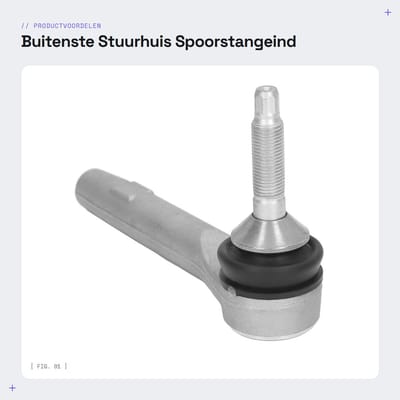 Dailygoods - Buitenste Stuurhuis Spoorstangeind - Trillingsdempend - Vervangen - Bandenslijtage verminderen - Veiligheid - Geschikt voor Y 2017-2022 -...