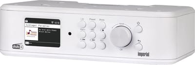 DABMAN i460 Internetradio DAB+ FM Bluetooth 5.1 Streamingdiensten Wandmontage Keukenonderbouw Hotelmodus USB-opname Wit