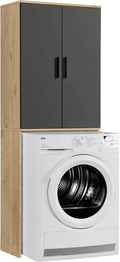mokebo wasmachine kast 'Der Saubermann' opbouw voor wasmachine in vikingeik