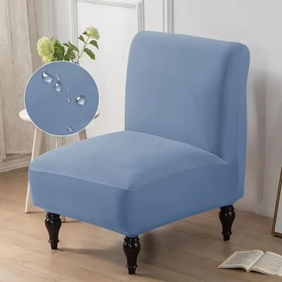 1 stuks Elastische Armloze Stoelhoezen Stretch Verwijderbare Accent Stoelhoezen Effen Kleur Enkele Stoel Zithoezen voor Thuis Hotel