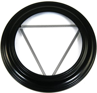 Kachelpijp Rozet Plafond/Wand Ø125mm Zwart