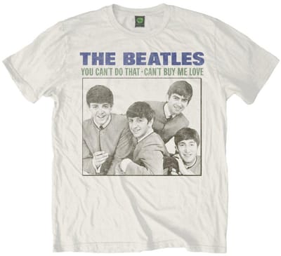 The Beatles - You Can't Do That Heren Tshirt - M - Wit