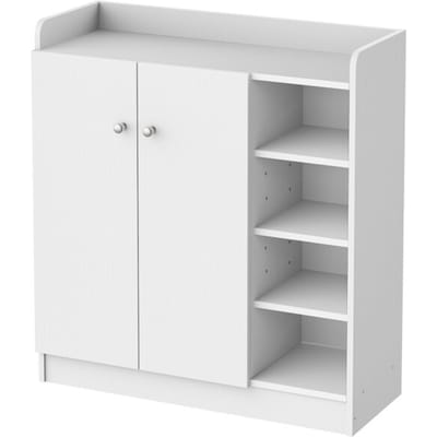 4goodz Homcom schoenenkast schoenenrek met 2 deuren en 4 vakken -