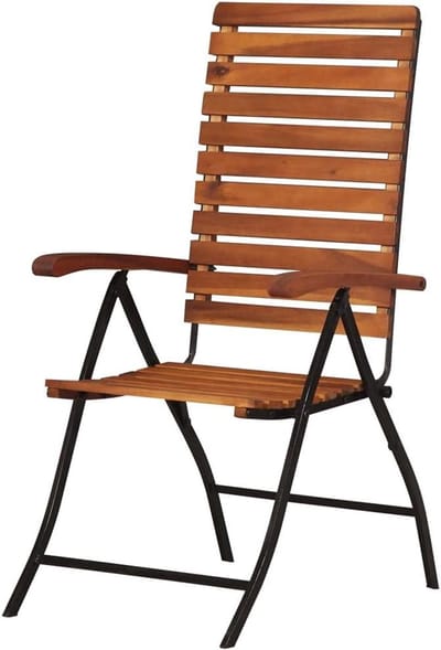 Tuinligstoelen - Houten stoelen - Buiten ontspannen - 5-voudig verstelbaar - 2 stuks - Bruin