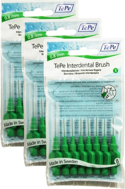 Tepe Origineel Groen - 0,8Mm - Ragers - 3 X 8 Stuks - Voordeelverpakking - Blisters