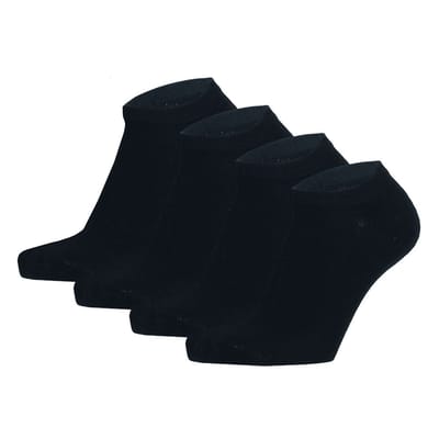 Morethansocks - Bamboe Sneakersokken Kids - 4 Pak - Maat 23 t/m 38 - Kindersokken - Bamboe sokken - Sneakersokken jongens - Sneakersokken meisjes