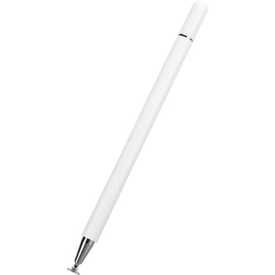 Stylet Tactile pour iPad Stylo d'Acquisition à Ventouse Accessoires pour Téléphone Portable et Tablette Blanc