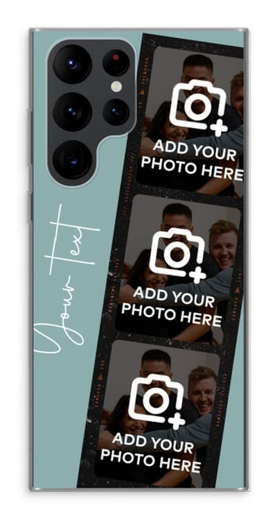Gepersonaliseerd - Case Company® - Hoesje geschikt voor Samsung Galaxy S22 Ultra hoesje - Filmrol N°1 - Soft Cover Telefoonhoesje - Bescherming aan alle Kanten en Schermrand